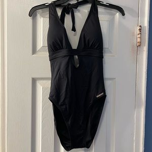 Michael Kors NWT black one piece swim suit was $102